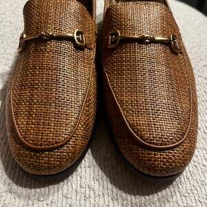 Sam Edelman Loraine Bit Loafers in Bleached Beechwood Woven